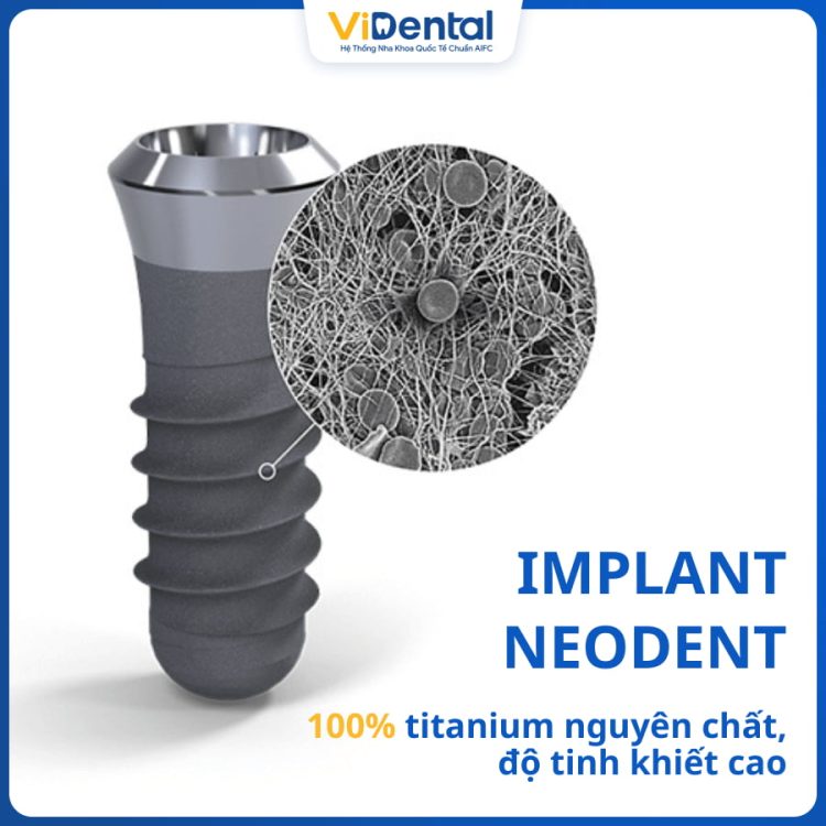Trụ Implant Neodent 100% titanium nguyên chất