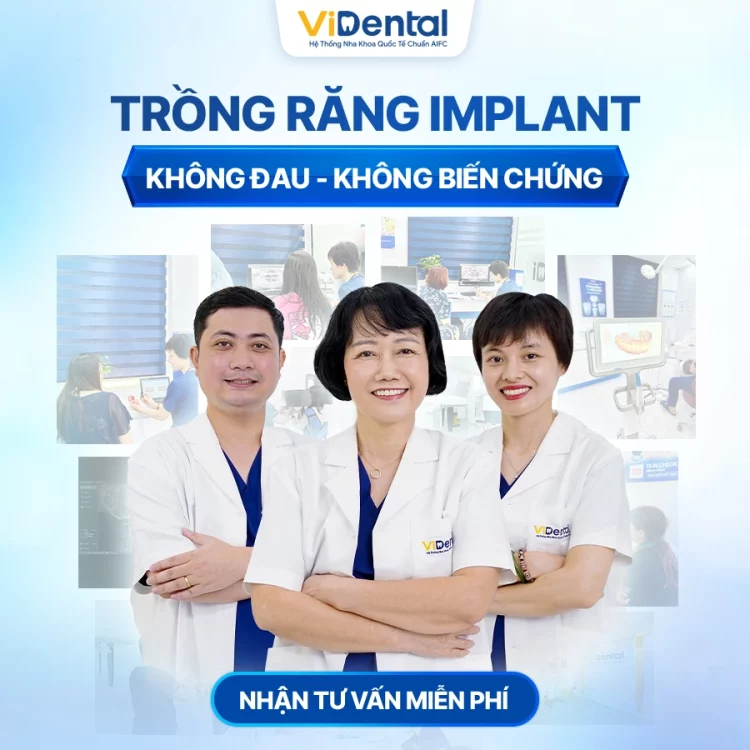 Đội ngũ chuyên gia đại diện ViDental Implant tham gia hội thảo